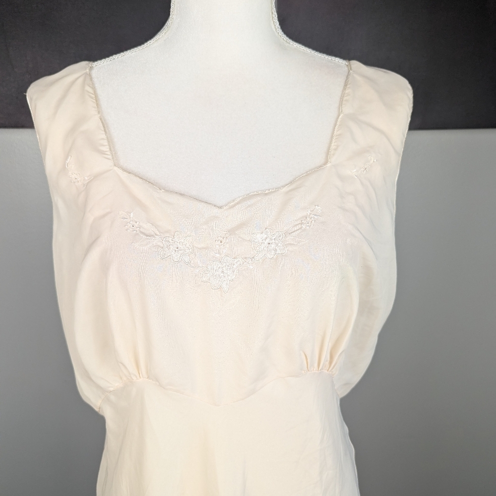 Vintage off white maxi lingerie dress